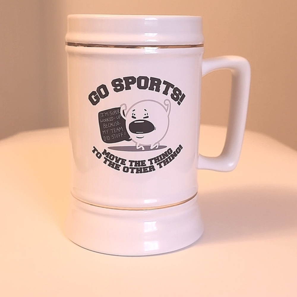 Ceramic Funny Novelty Sports Beer Stein